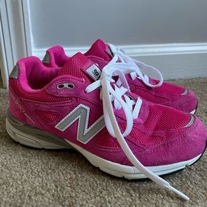 NEW! New Balance 990 Big Kid Pink Running Shoe